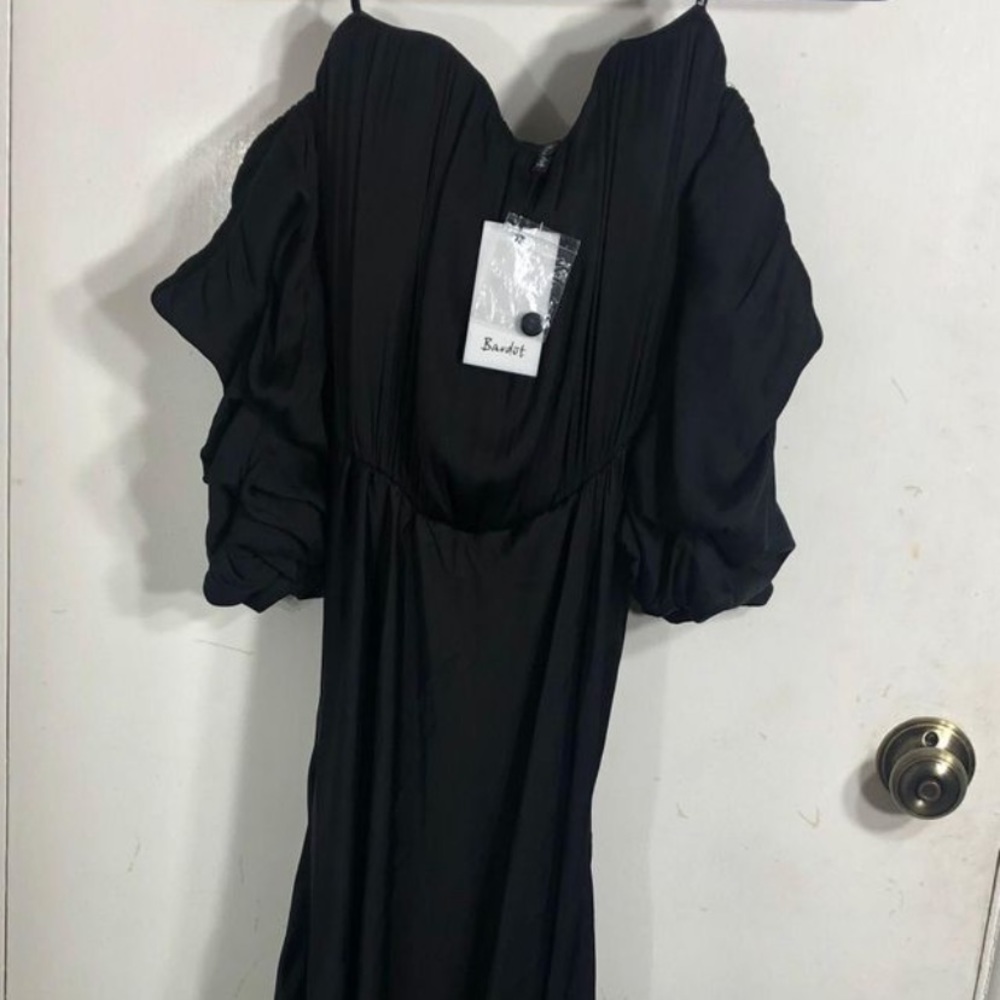 Bardot off the shoulder dress.